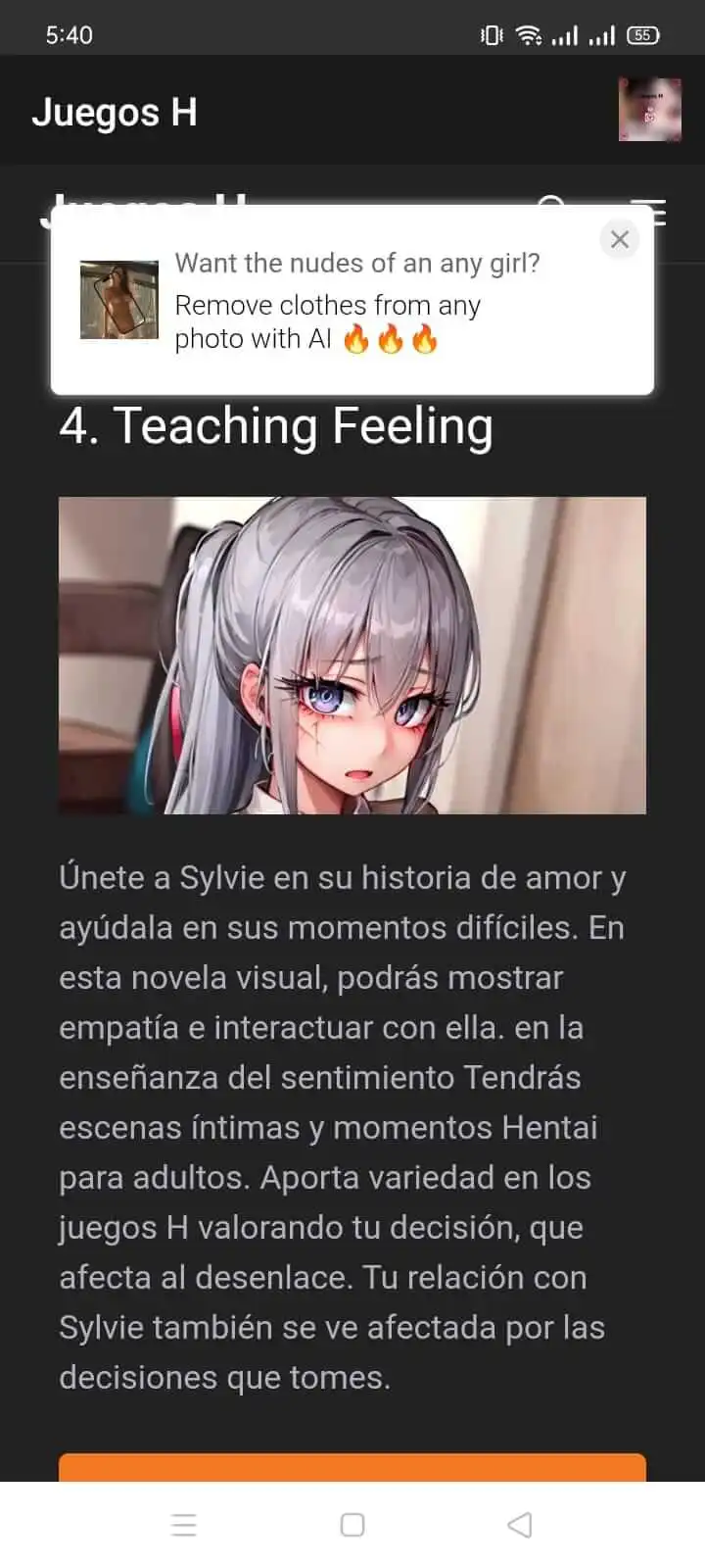 Imagen de la Última Versión de Juegos H